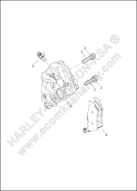 BRAKE CALIPER, FRONT